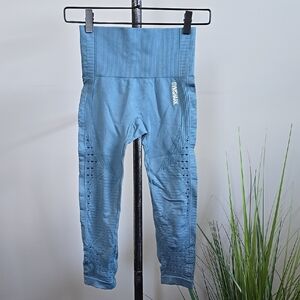 Gymshark Cropped Leggings In Light Blue